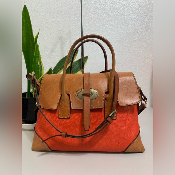 💕👜Dooney & Bourke  1975 Signature Classic Leather Shoulder/Handbag - Picture 10 of 11